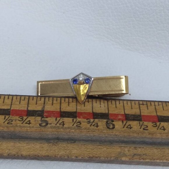 Tie Clip menswear necktie vintage antique tiny lapel cute gift for groomsman - Picture 5 of 9